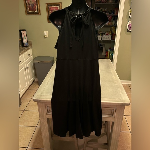 Maternity Halter Neck Dress Bhome Casual Sleeveless Knee Length Sundress - Picture 3 of 4